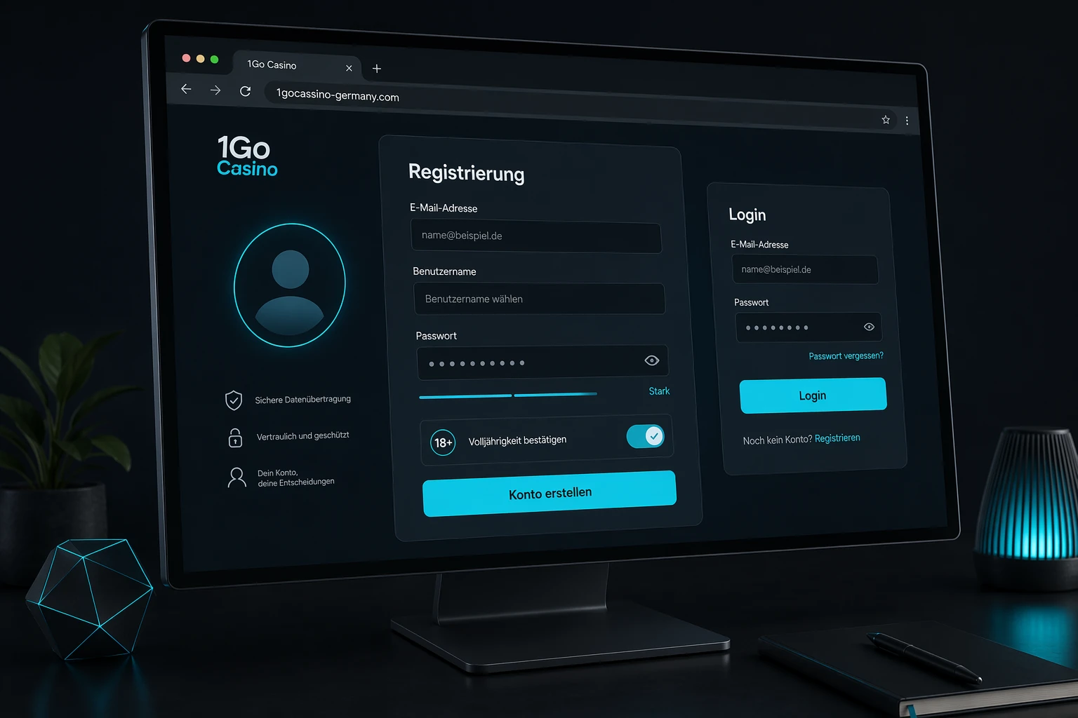 1 Go Casino Online: Registrierung, Login und Konto