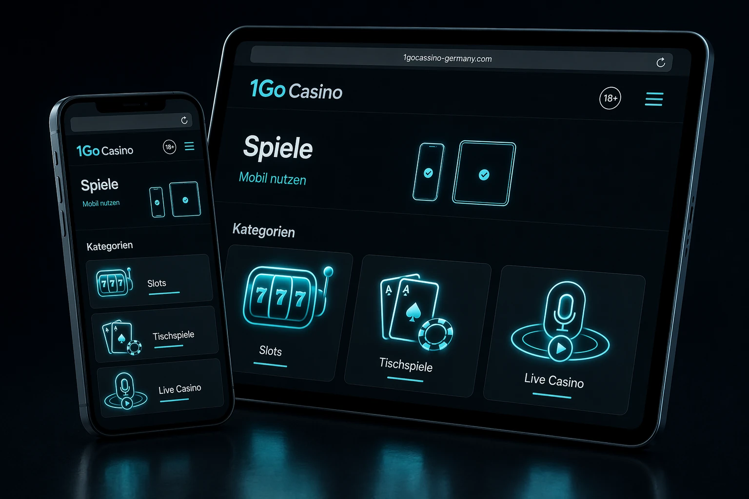 Spiele und mobile Nutzung bei 1Go Casino