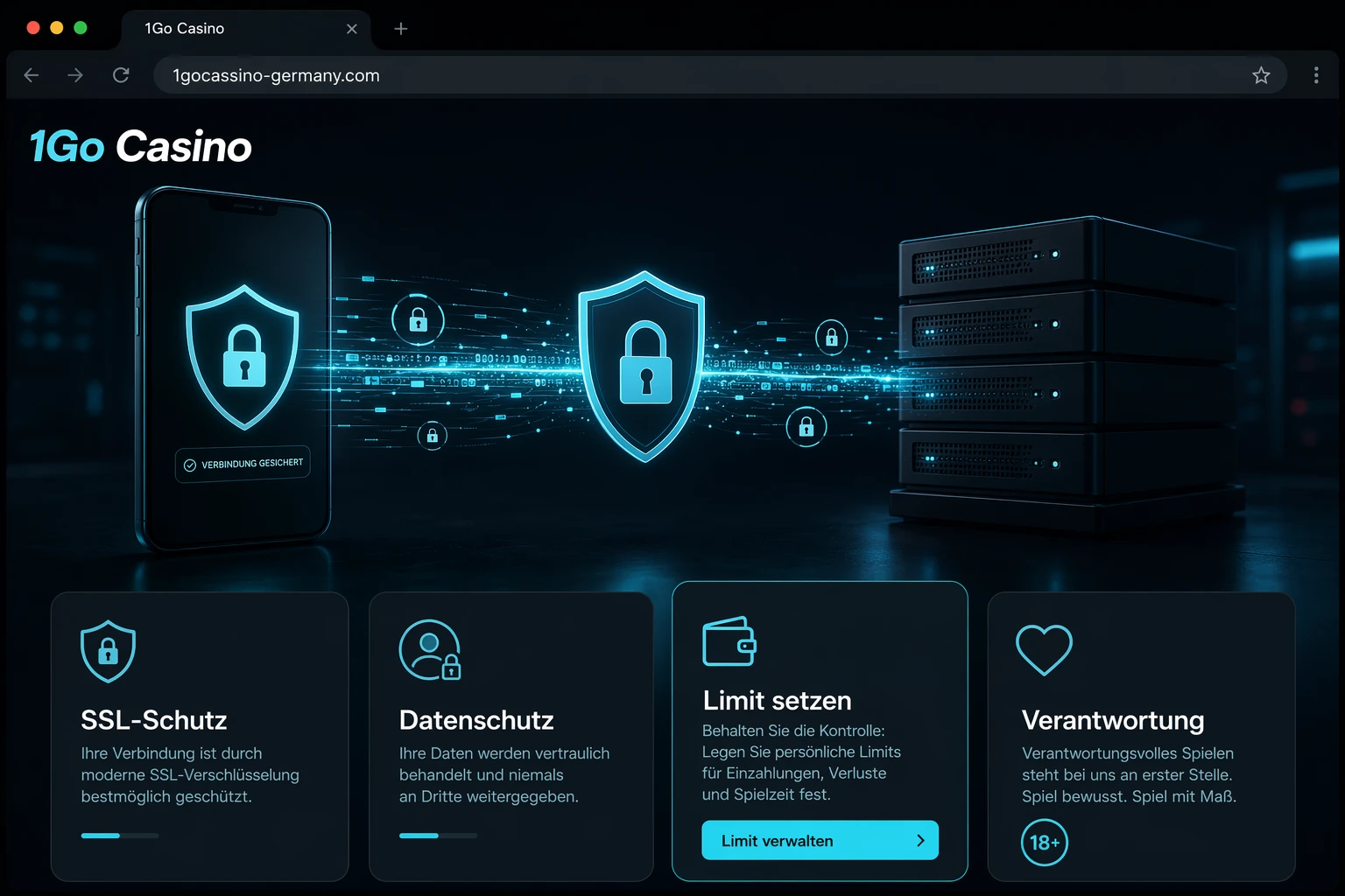 Sicherheit, Datenschutz und verantwortungsvolles Spielen